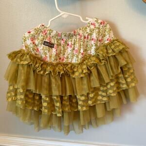 Matilda Jane serendipity cotton candy tiered skirt size 8